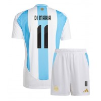 Dětský fotbalový dres Argentina Angel Di Maria #11 Copa America 2024 Domácí Krátký Rukáv (+ trenýrky)